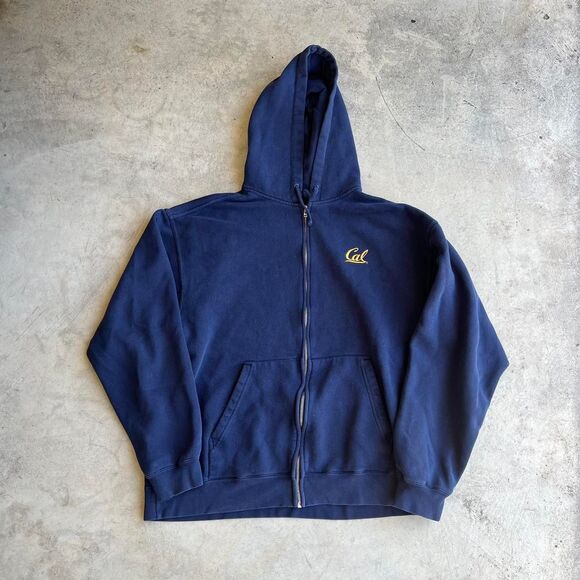 UC BERKELEY zip up hoodie Mens size L university college ivy league - Picture 1 of 2